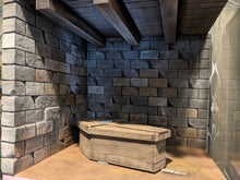 Load image into Gallery viewer, Cellar/Basement with light up coffin action figure Display Diorama