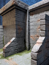 Load image into Gallery viewer, City Walls and Rooftop Action Figure Display Diorama
