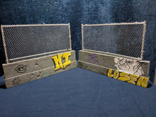 Load image into Gallery viewer, Concrete Wall with Chain link fence lot of 2 Action Figure Display Diorama
