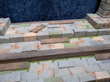 Load image into Gallery viewer, Stone and Wood Bookcase Action Figure Display Diorama
