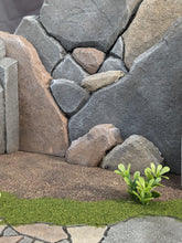 Load image into Gallery viewer, IKEA Detolf Rock Stone Grass Mud and Foliage Action Figure Display Diorama
