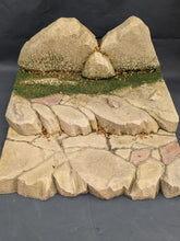 Load image into Gallery viewer, Tiered Earth Tone Stone Action Figure Display Diorama
