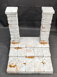 Tired Castle Floor with Pillars Action Figure Display Diorama