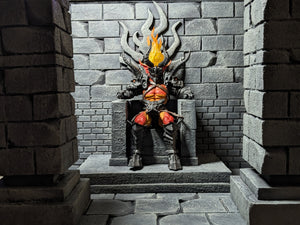 5 piece Modular Arethyr's Throne Room Ikea Detolf Action figure display Diorama