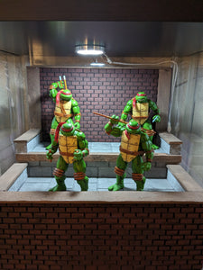 Two Tiered Rooftop Theme Action Figure Display Diorama