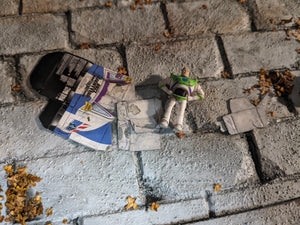 IKEA Detolf City Streets RIP Buzz Action Figure Display Diorama