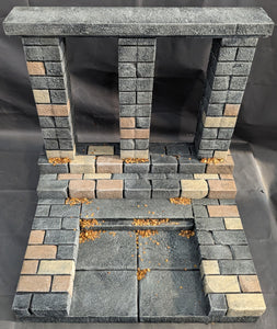Ikea Detolf Legions Castle Floor with Pillar Wall Display Diorama