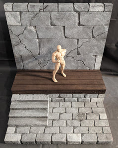 Ikea Detolf Legions Riser/Backdrop Action Figure Display Diorama