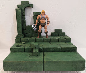 Ikea Detolf Castle Grayskull Ruins Action Figure Display Diorama