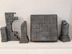 4 Piece Modular Castle Action Figure Display Diorama