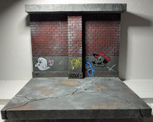 Load image into Gallery viewer, Ikea Detolf Graffiti Covered Wall Action Figure Display Diorama
