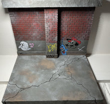 Load image into Gallery viewer, Ikea Detolf Graffiti Covered Wall Action Figure Display Diorama
