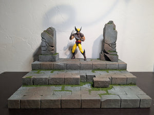 Ikea Detolf Castle Ruins Tiered Action Figure Display Diorama