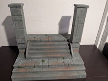 Load image into Gallery viewer, Ikea Detolf Castle Staircase and Pillars Action Figure Display Diorama
