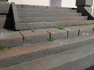 Ikea Detolf Castle Staircase and Pillars Action Figure Display Diorama