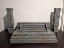 Load image into Gallery viewer, Ikea Detolf Castle Staircase and Pillars Action Figure Display Diorama
