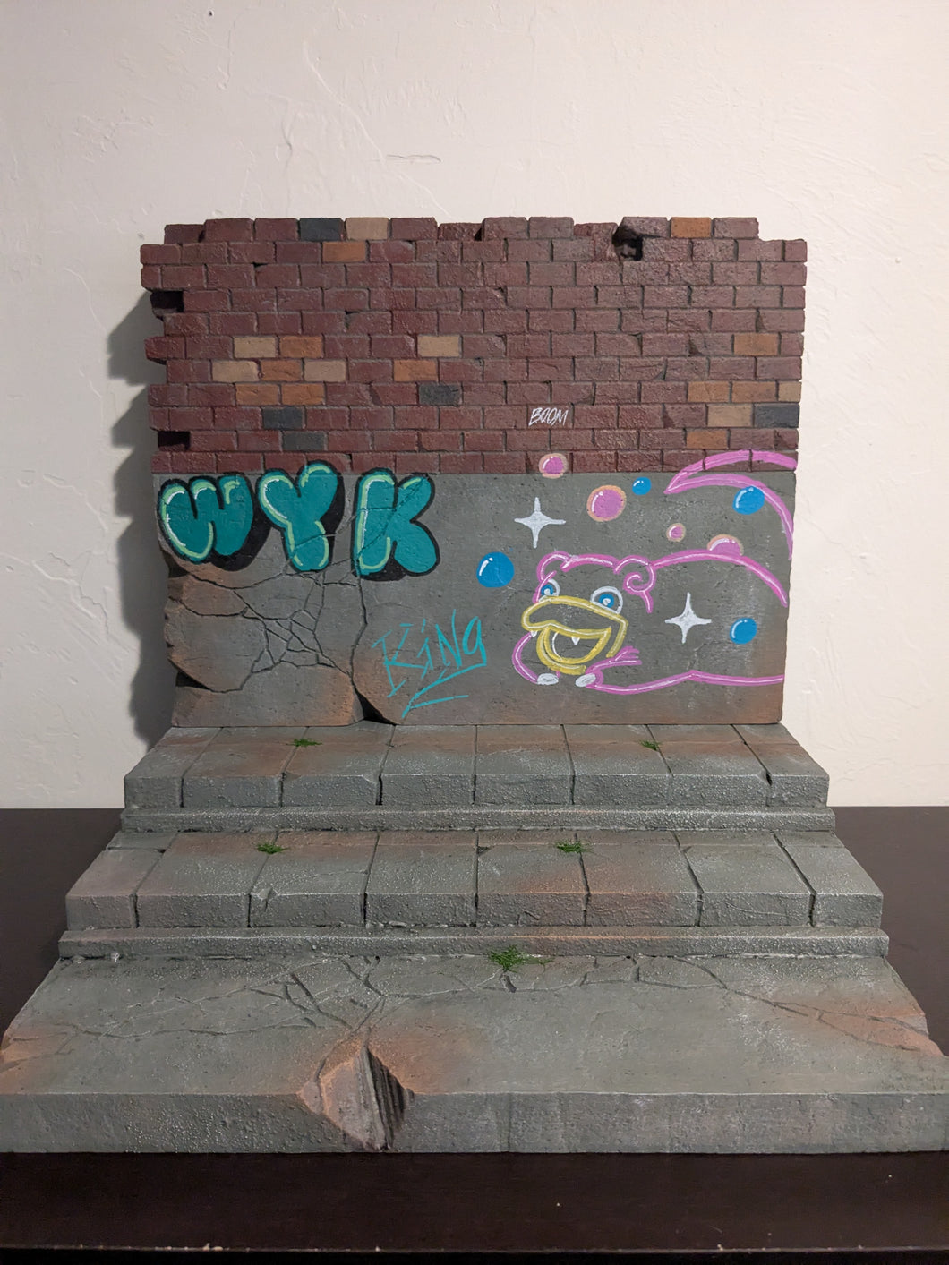 Ikea Detolf Alleyway Slowpoke Graffiti Action Figure Display Diorama