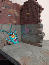 Load image into Gallery viewer, Ikea Detolf SpongeBob Graffiti Action Figure Display Diorama
