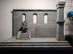 XL Mythic Style Castle Interior Action Figure Display Diorama