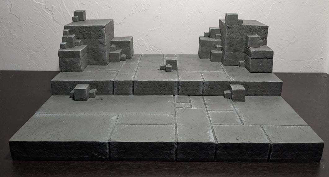 CUBES! (Gray) IKEA Detolf Action Figure Display Diorama