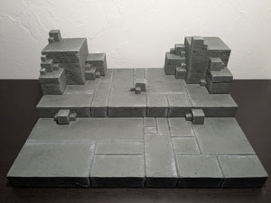 CUBES! (Gray) IKEA Detolf Action Figure Display Diorama