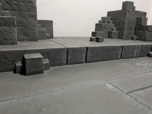 CUBES! (Gray) IKEA Detolf Action Figure Display Diorama
