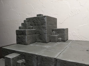 CUBES! (Gray) IKEA Detolf Action Figure Display Diorama