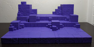 CUBES! (Purple) Ikea Detolf Action Figure Display Diorama