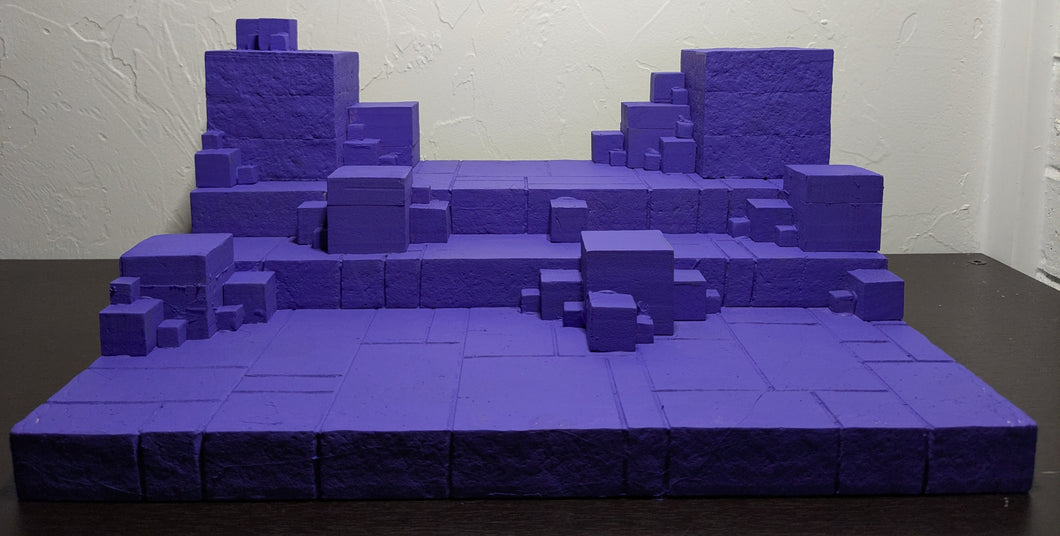 CUBES! (Purple) Ikea Detolf Action Figure Display Diorama