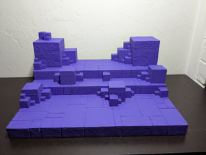 CUBES! (Purple) Ikea Detolf Action Figure Display Diorama