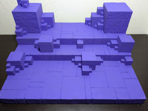 CUBES! (Purple) Ikea Detolf Action Figure Display Diorama