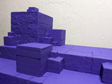 Load image into Gallery viewer, CUBES! (Purple) Ikea Detolf Action Figure Display Diorama
