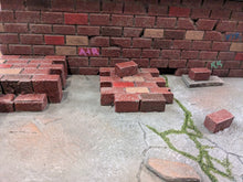 Load image into Gallery viewer, Modular Graffiti Covered Alleyway Action Figure Display Diorama
