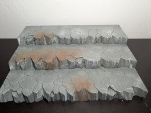 3 Tiered Stone Riser Action Figure Display Diorama