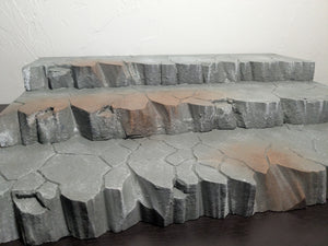 3 Tiered Stone Riser Action Figure Display Diorama