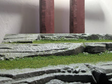 Load image into Gallery viewer, 3 Tiered Stone and Grass Riser with Japanese Arch Action Figure Display Diorama

