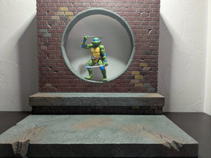 Sewer Lair Action Figure Display Diorama