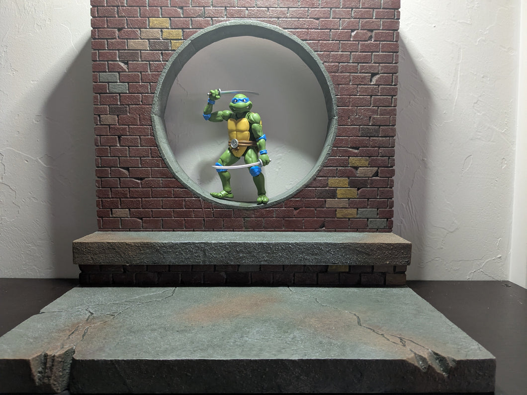 Sewer Lair Action Figure Display Diorama