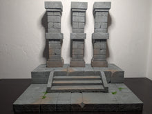 Load image into Gallery viewer, Modular Mythic Staircase and Pillars Action Figure Display Diorama
