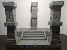 Load image into Gallery viewer, Modular Mythic Staircase and Pillars Action Figure Display Diorama
