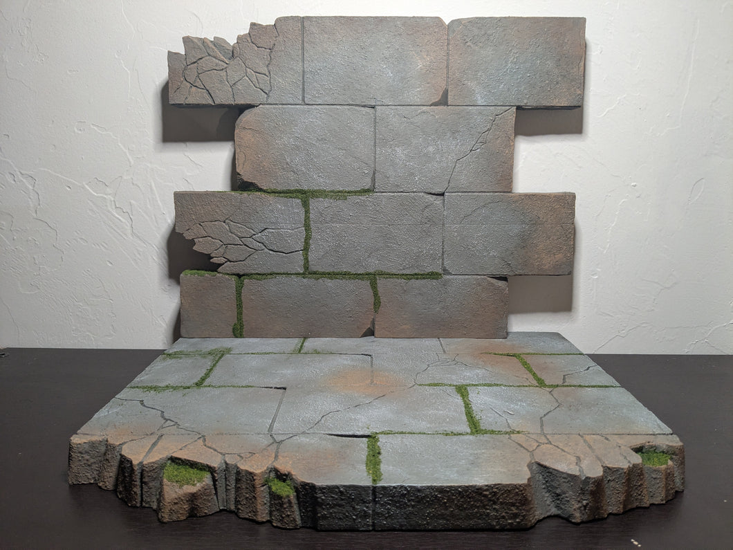 Mythic Large Stones Floor and Wall Action Figure Display Diorama
