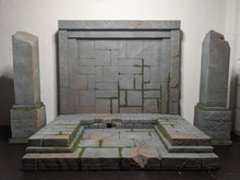 Load image into Gallery viewer, Modular Mythic Castle With Pillars Action Figure Display Diorama

