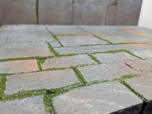Load image into Gallery viewer, Mythic Castle Back Wall and Floor with Moss overgrowth Action Figure Display Diorama
