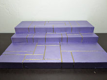 Load image into Gallery viewer, Purple and Gold Circuit Riser Action Figure Display Diorama
