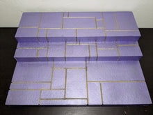 Load image into Gallery viewer, Purple and Gold Circuit Riser Action Figure Display Diorama

