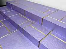 Load image into Gallery viewer, Purple and Gold Circuit Riser Action Figure Display Diorama
