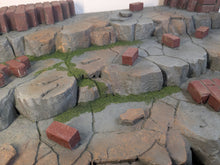 Load image into Gallery viewer, Rubble and Regrowth 3 Tiered Riser Action Figure Display Diorama
