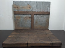 Load image into Gallery viewer, Backdrop Collection Castle Wall with Wooden Floor Action Figure Display Diorama
