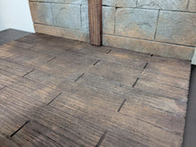 Load image into Gallery viewer, Backdrop Collection Castle Wall with Wooden Floor Action Figure Display Diorama
