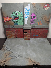 Load image into Gallery viewer, Ikea Detolf Zilla Graffiti Backdrop Action Figure Display Diorama
